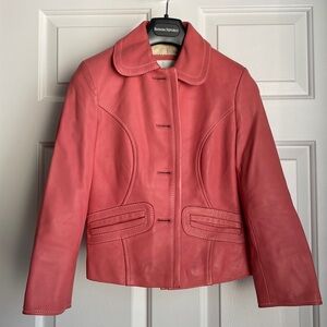 Unique Leather Short Jacket